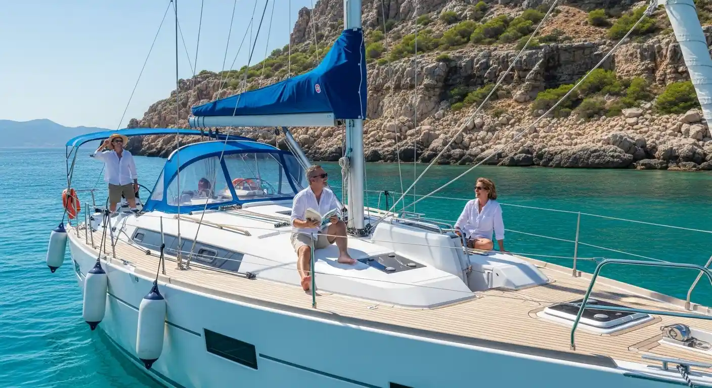 Velero Bénéteau Oceanis Clipper 330 'Willy II' navegando en Almería.