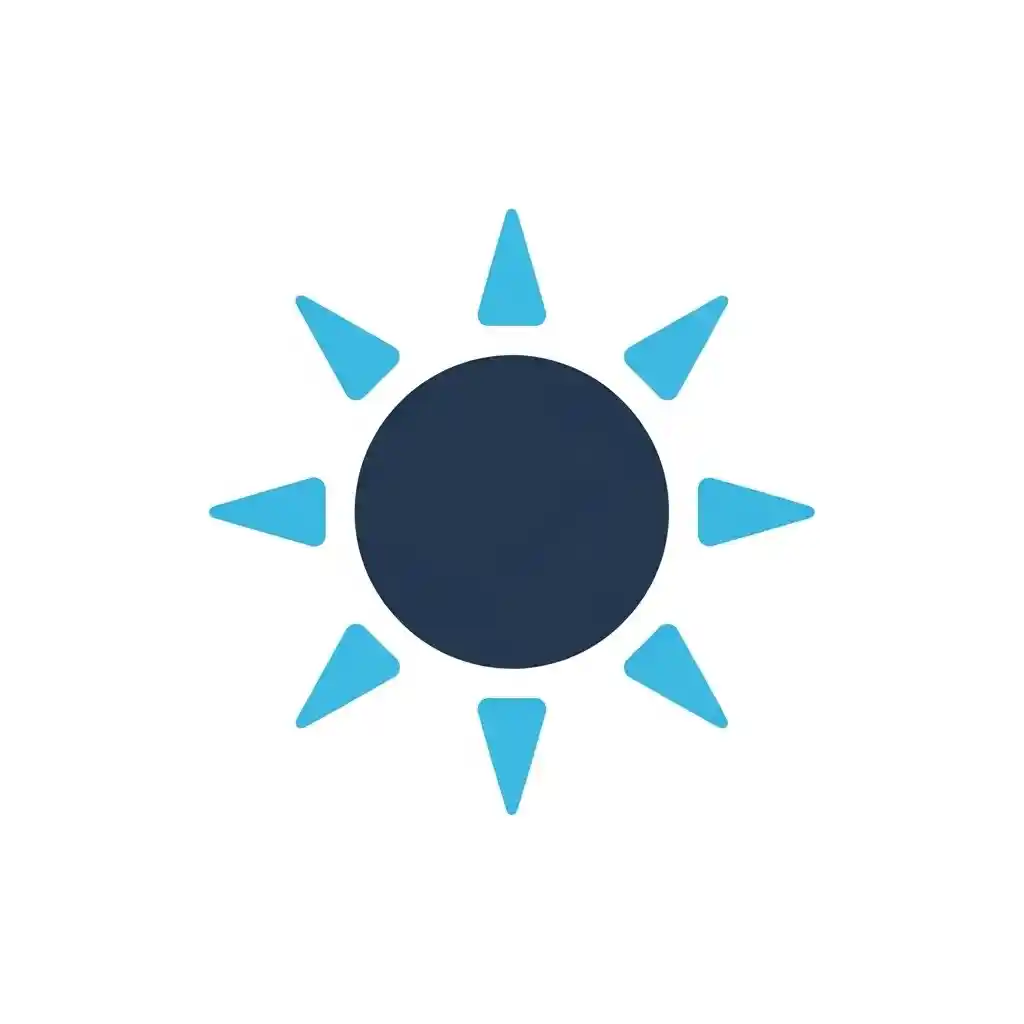 Icono de sol para clima privilegiado